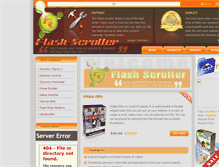Tablet Screenshot of flashscroller.com